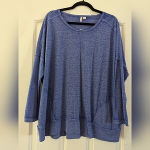Casual Blue Women's Sweatshirt